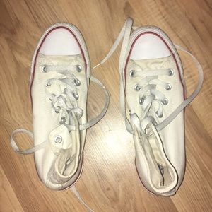 White Hightop Converse